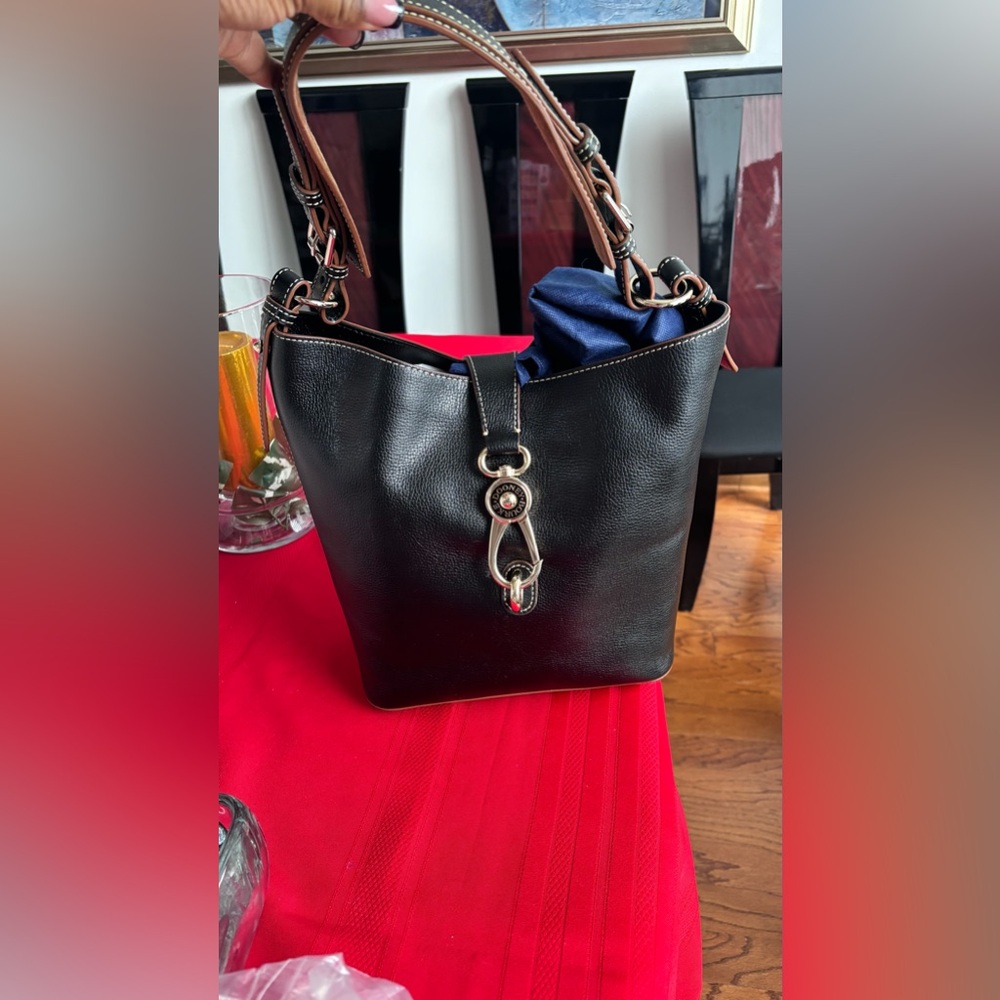 Dooney & Bourke Black Leather Tote Bag